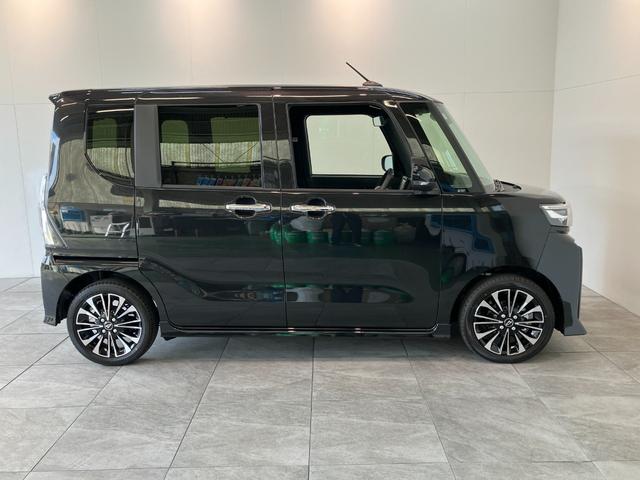 タントカスタムRSリミテッド ターボ フルセグナビ 届出済未使用車衝突被害軽減ブレーキ コーナーセンサー フルセグナビ Bluetooth DVD再生 USB バックカメラ 前後ドラレコ 両側電動スライドドア シートヒーター LED レーダークルーズ スマートキー(滋賀県)の中古車