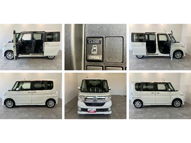 タントカスタムX SA ワンセグナビ Bカメラ ドラレコ LED衝突被害軽減ブレーキ ワンセグナビ バックカメラ ドラレコ 左側電動スライドドア LEDヘッドライト オートライト オートエアコン スマートキー 電動格納式ミラー エコアイドル(滋賀県)の中古車