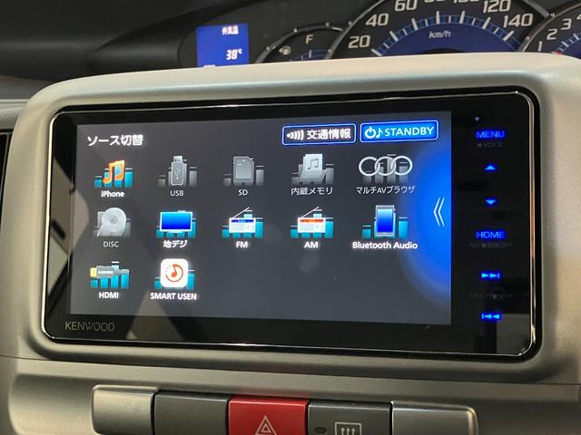 タントＧ　フルセグナビ　左側電動スライドドア　ＥＴＣ　スマートキーフルセグナビ　ＤＶＤ再生　Ｂｌｕｅｔｏｏｔｈ　ＥＴＣ　左側電動スライドドア　オートエアコン　電動格納式ミラー　マニュアルレベリング　キーフリー　エコアイドル　タイヤ４本新品交換済み（滋賀県）の中古車