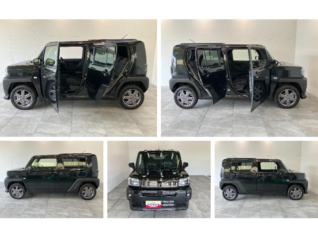 タフトGダーククロムベンチャー ナビ 前後ドラレコ 届出済未使用車衝突被害軽減ブレーキ コーナーセンサー フルセグナビ DVD再生 Bluetooth USB バックカメラ 前後ドラレコ 前席シートヒーター LED オートエアコン レーダークルーズ エコアイドル(滋賀県)の中古車