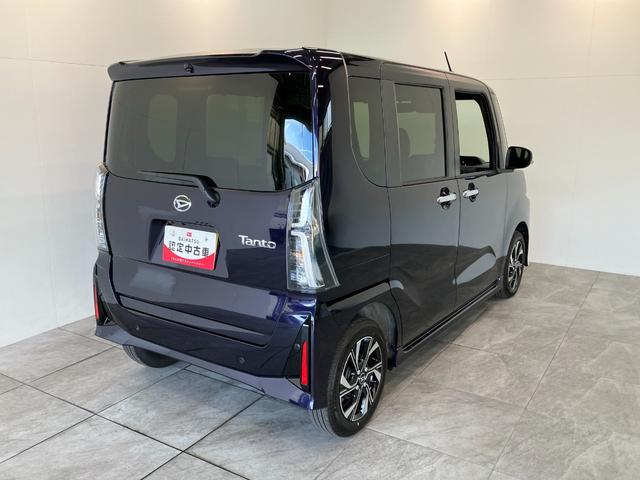 タントカスタムXリミテッド 9型ディスプレイオーディオ クルコン衝突被害軽減ブレーキ コーナーセンサー 9型ディスプレイオーディオ Bluetooth USB バックカメラ 両側電動スライドドア 前席シートヒーター LED レーダークルーズ スマートキー(滋賀県)の中古車