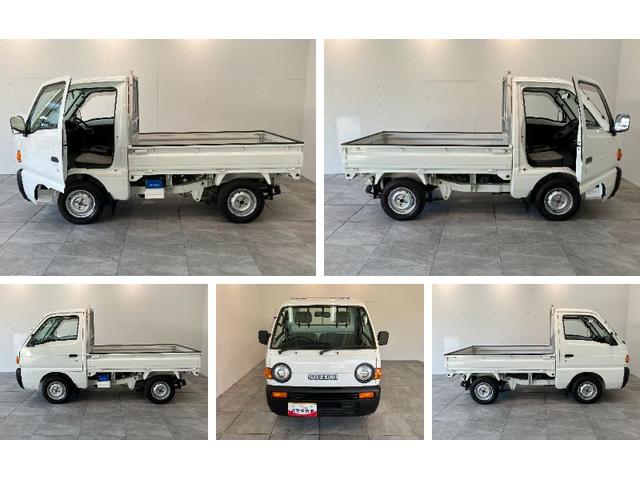 キャリイトラックＫＵ　４ＭＴ車　２ＷＤ　ＡＭラジオ　走行５千キロ弱４速マニュアルミッション　ＡＭラジオ　ゲートプロテクター　テールゲートチェーン　荷台マット（滋賀県）の中古車