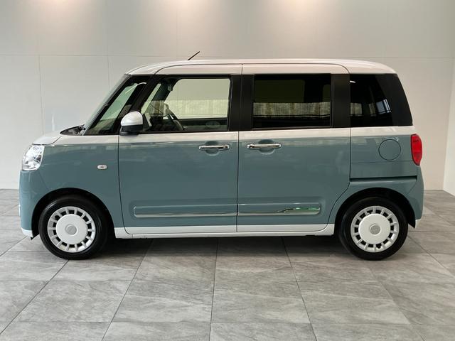 ムーヴキャンバスストライプスGターボ IDLEレス 9型D・A パノラマ衝突被害軽減ブレーキ コーナーセンサー 9型ディスプレイオーディオ フルセグ Bluetooth USB パノラマカメラ ドラレコ 駐車支援システム レーダークルーズ シートヒーター ワイヤレス充電器(滋賀県)の中古車