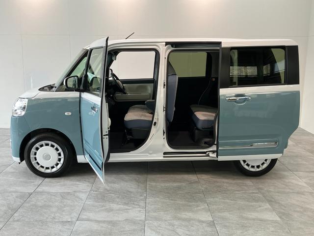 ムーヴキャンバスストライプスGターボ IDLEレス 9型D・A パノラマ衝突被害軽減ブレーキ コーナーセンサー 9型ディスプレイオーディオ フルセグ Bluetooth USB パノラマカメラ ドラレコ 駐車支援システム レーダークルーズ シートヒーター ワイヤレス充電器(滋賀県)の中古車