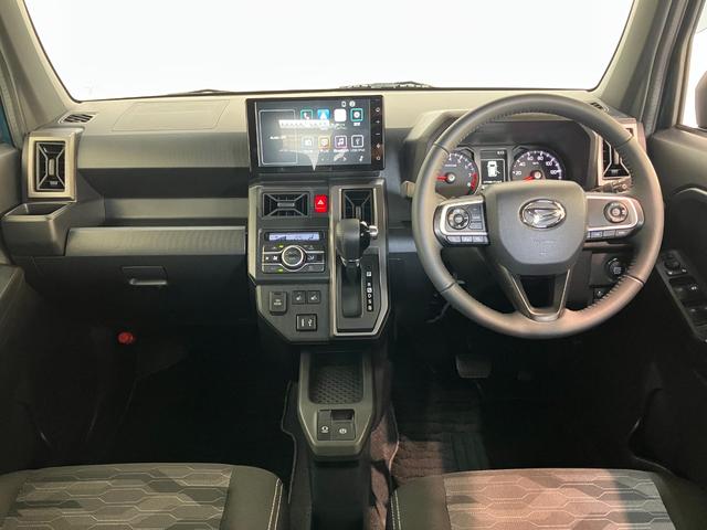 タフトＧクロムベンチャー　９型Ｄ．Ａ　Ｐカメラ　駐車支援システム衝突被害軽減ブレーキ　コーナーセンサー　９インチディスプレイオーディオ　Ｂｌｕｅｔｏｏｔｈ　フルセグ　パノラマカメラ　前後ドラレコ　レーダークルーズ　前席シートヒーター　ＬＥＤ　エコアイドル（滋賀県）の中古車