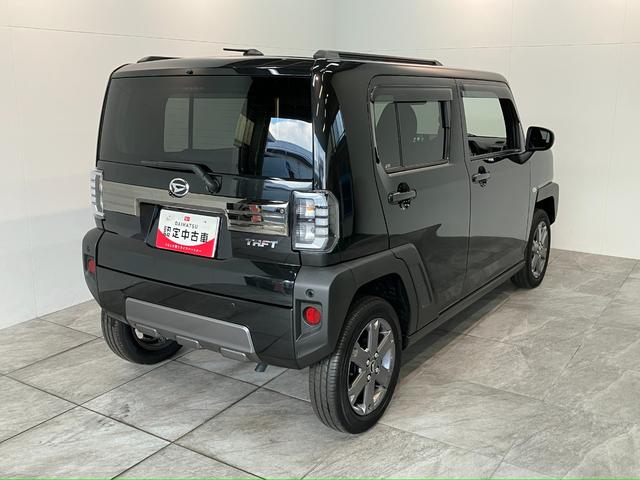 タフトGターボ ダーククロムベンチャー 9型DA 駐車支援システム衝突被害軽減ブレーキ コーナーセンサー ターボ 9インチディスプレイオーディオ Bluetooth フルセグ パノラマカメラ 前後ドラレコ レーダークルーズコントロール 駐車支援システム エコアイドル(滋賀県)の中古車