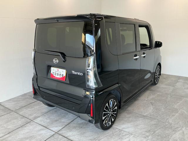 タントカスタムＲＳリミテッド　ターボ　９型Ｄ・Ａ　届出済未使用車衝突被害軽減ブレーキ　コーナーセンサー　９型ディスプレイオーディオ　Ｂｌｕｅｔｏｏｔｈ　ＵＳＢ　バックカメラ　両側電動スライドドア　前席シートヒーター　ＬＥＤ　レーダークルーズ　スマートキー　ターボ（滋賀県）の中古車