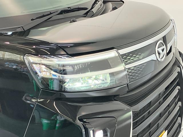 タントカスタムＲＳリミテッド　ターボ　９型Ｄ・Ａ　届出済未使用車衝突被害軽減ブレーキ　コーナーセンサー　９型ディスプレイオーディオ　Ｂｌｕｅｔｏｏｔｈ　ＵＳＢ　バックカメラ　両側電動スライドドア　前席シートヒーター　ＬＥＤ　レーダークルーズ　スマートキー　ターボ（滋賀県）の中古車