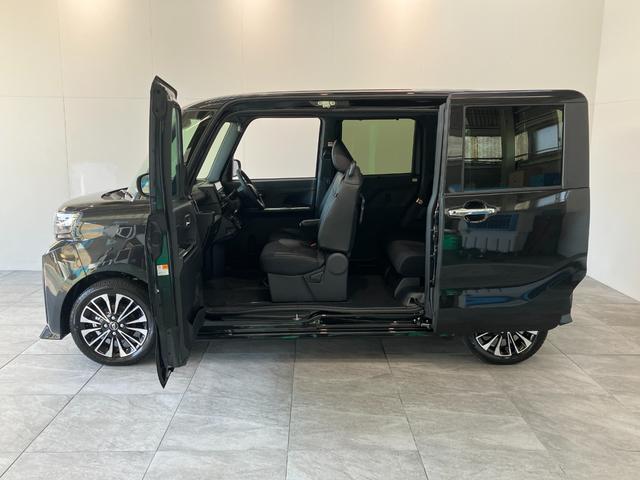 タントカスタムＲＳリミテッド　ターボ　９型Ｄ・Ａ　届出済未使用車衝突被害軽減ブレーキ　コーナーセンサー　９型ディスプレイオーディオ　Ｂｌｕｅｔｏｏｔｈ　ＵＳＢ　バックカメラ　両側電動スライドドア　前席シートヒーター　ＬＥＤ　レーダークルーズ　スマートキー　ターボ（滋賀県）の中古車