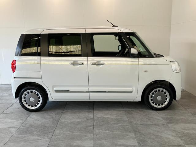 ムーヴキャンバスセオリーG 9型ディスプレイオーディオ 届出済未使用車衝突被害軽減ブレーキ コーナーセンサー 9型ディスプレイオーディオ フルセグ Bluetooth USB バックカメラ 両側電動スライドドア 前席シートヒーター LED ワイヤレス充電器 エコアイドル(滋賀県)の中古車