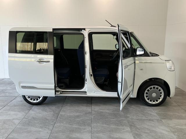 ムーヴキャンバスセオリーG 9型ディスプレイオーディオ 届出済未使用車衝突被害軽減ブレーキ コーナーセンサー 9型ディスプレイオーディオ フルセグ Bluetooth USB バックカメラ 両側電動スライドドア 前席シートヒーター LED ワイヤレス充電器 エコアイドル(滋賀県)の中古車