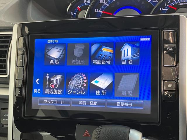タントカスタムRS トップエディションSA2 ターボ フルセグナビ衝突被害軽減ブレーキ 8型フルセグナビ Bluetooth DVD再生 USB バックカメラ 前後ドラレコ ETC 両側電動スライドドア LED オートライト オートエアコン スマートキー ターボ(滋賀県)の中古車