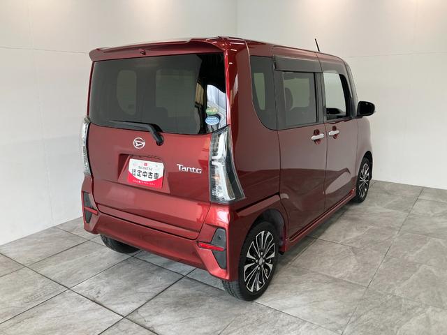 タントカスタムRSターボ 4WD ディスプレイオーディオ 駐車支援衝突被害軽減ブレーキ コーナセンサー ディスプレイオーディオ USB パノラマカメラ ETC 駐車支援システム 前席シートヒーター レーダークルーズ 両側電動スライドドア LED ターボ 4WD(滋賀県)の中古車