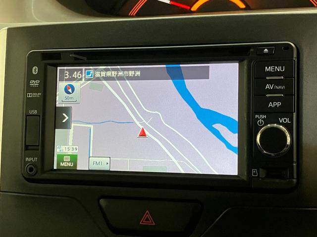 タントG SA ワンセグナビ Bカメラ スマートキー 両側パワスラ衝突被害軽減ブレーキ ワンセグナビ Bluetooth DVD再生 USB バックカメラ 両側電動スライドドア オートライト オートエアコン スマートキー エコアイドル タイヤ4本新品交換済み(滋賀県)の中古車