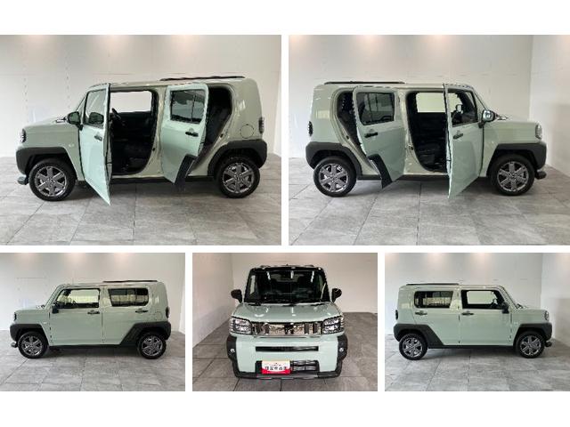 タフトＧ　ダーククロムベンチャー　９型Ｄ．Ａ　届出済未使用車衝突被害軽減ブレーキ　コーナーセンサー　９型ディスプレイオーディオ　フルセグ　Ｂｌｕｅｔｏｏｔｈ　ＵＳＢ　バックカメラ　前席シートヒーター　ＬＥＤ　オートライト　レーダークルーズ　オートエアコン（滋賀県）の中古車