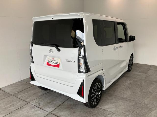タントカスタムRSリミテッド ターボ 9型DA 届出済未使用車衝突被害軽減ブレーキ コーナーセンサー 9型ディスプレイオーディオ Bluetooth USB パノラマカメラ 駐車支援システム 両側電動スライドドア 前席シートヒーター LED レーダークルーズ(滋賀県)の中古車