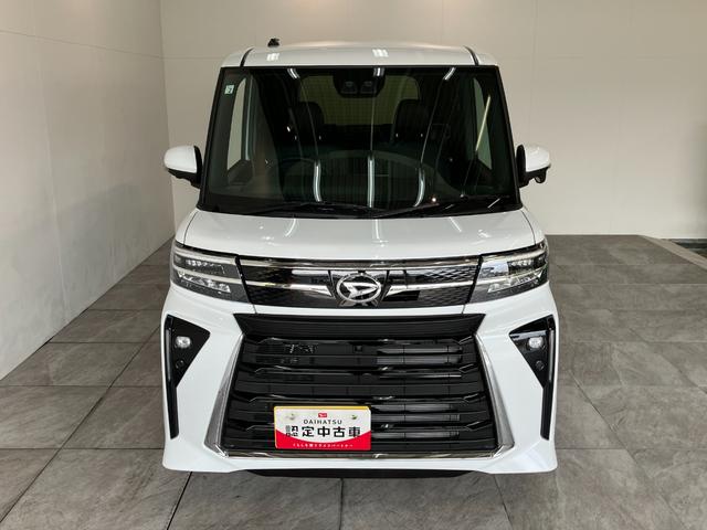 タントカスタムRSリミテッド ターボ 9型DA 届出済未使用車衝突被害軽減ブレーキ コーナーセンサー 9型ディスプレイオーディオ Bluetooth USB パノラマカメラ 駐車支援システム 両側電動スライドドア 前席シートヒーター LED レーダークルーズ(滋賀県)の中古車