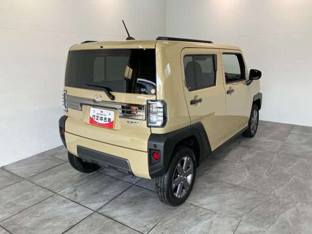 タフトＧダーククロムベンチャー　９型ＤＡ　Ｂカメラ　届出済未使用車衝突被害軽減ブレーキ　コーナーセンサー　９型ディスプレイオーディオ　フルセグ　Ｂｌｕｅｔｏｏｔｈ　ＵＳＢ　バックカメラ　前席シートヒーター　ＬＥＤ　オートライト　レーダークルーズ　オートエアコン（滋賀県）の中古車