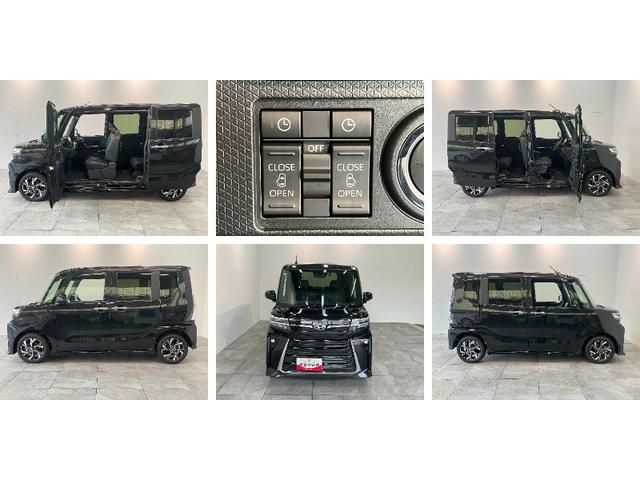 タントカスタムＸリミテッド　１０型フルセグナビ　届出済未使用車衝突被害軽減ブレーキ　コーナーセンサー　１０型フルセグナビ　Ｂｌｕｅｔｏｏｔｈ　ＤＶＤ再生　バックカメラ　前後ドラレコ　ＥＴＣ　両側電動スライドドア　前席シートヒーター　ＬＥＤ　レーダークルーズ（滋賀県）の中古車