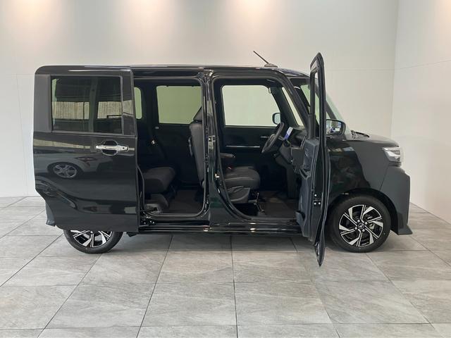 タントカスタムＸリミテッド　１０型フルセグナビ　届出済未使用車衝突被害軽減ブレーキ　コーナーセンサー　１０型フルセグナビ　Ｂｌｕｅｔｏｏｔｈ　ＤＶＤ再生　バックカメラ　前後ドラレコ　ＥＴＣ　両側電動スライドドア　前席シートヒーター　ＬＥＤ　レーダークルーズ（滋賀県）の中古車