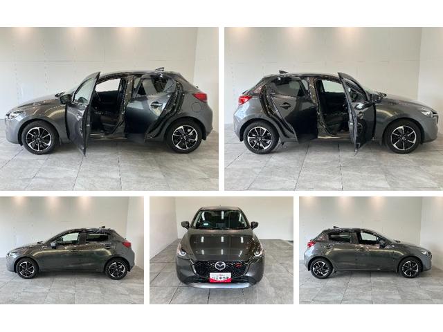 MAZDA215スポルト ディスプレイオーディオ パノラマ 車検整備付衝突被害軽減ブレーキ コーナセンサー ディスプレイオーディオ フルセグ Bluetooth USB パノラマカメラ 前後ドラレコ ETC レーダークルーズ LED オートライト オートエアコン(滋賀県)の中古車