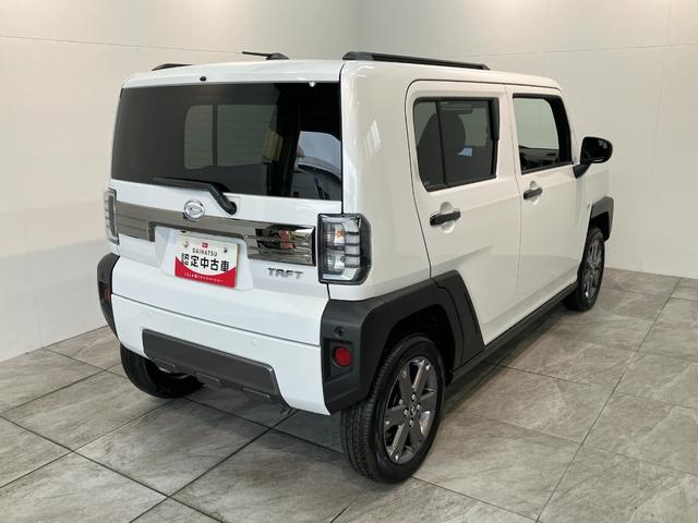 タフトＧダーククロムベンチャー　１０型フルセグナビ　届出済未使用車衝突被害軽減ブレーキ　コーナーセンサー　１０型フルセグナビ　ＤＶＤ再生　Ｂｌｕｅｔｏｏｔｈ　ＵＳＢ　バックカメラ　前後ドラレコ　前席シートヒーター　ＬＥＤ　オートライト　レーダークルーズ　エコアイドル（滋賀県）の中古車