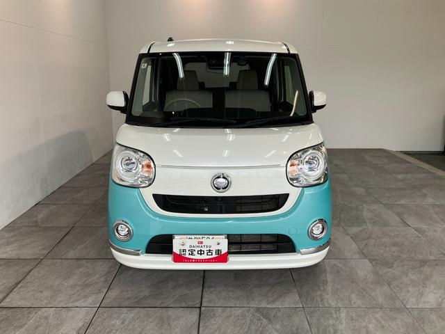 ムーヴキャンバスＧメイクアップ　ＳＡ３　８型フルセグナビ　パノラマカメラ衝突被害軽減ブレーキ　８型フルセグナビ　Ｂｌｕｅｔｏｏｔｈ　ＵＳＢ　ＤＶＤ再生　パノラマカメラ　ドラレコ　ＥＴＣ　両側電動スライドドア　シートヒーター　ＬＥＤ　オートライト　オートエアコン　４ＷＤ（滋賀県）の中古車