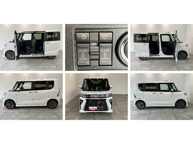 タントカスタムRSリミテッド ターボ 10型ナビ 届出済未使用車衝突被害軽減ブレーキ コーナーセンサー 10型フルセグナビ Bluetooth DVD再生 USB バックカメラ 前後ドラレコ 両側電動スライドドア シートヒーター LED レーダークルーズ ターボ(滋賀県)の中古車