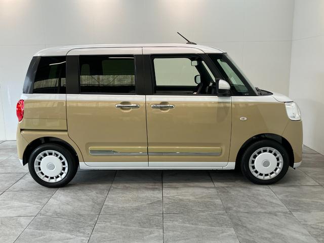ムーヴキャンバスストライプスG フルセグナビ バックカメラ 届出済未使用車衝突被害軽減ブレーキ コーナーセンサー フルセグナビ DVD再生 Bluetooth バックカメラ 前後ドラレコ 両側電動スライドドア LED 前席シートヒーター オートエアコン エコアイドル(滋賀県)の中古車