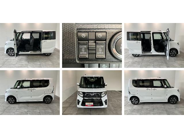 タントカスタムX 4WD ディスプレイオーディオ 駐車支援システム衝突被害軽減ブレーキ コーナーセンサー 6.2型ディスプレイオーディオ DVD再生 USB パノラマカメラ 前後ドラレコ ETC 駐車支援システム 両側電動スライドドア 前席シートヒーター LED(滋賀県)の中古車