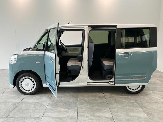 ムーヴキャンバスストライプスG 10型フルセグナビ バックカメラ ドラレコ衝突被害軽減ブレーキ コーナセンサー 10型ナビ Bluetooth USB バックカメラ 前後ドラレコ 両側電動スライドドア LED オートライト オートエアコン 前席シートヒーター エコアイドル(滋賀県)の中古車