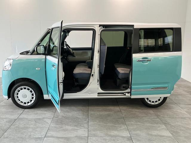 ムーヴキャンバスストライプスG 10型フルセグナビ バックカメラ ドラレコ衝突被害軽減ブレーキ 10型フルセグナビ Bluetooth USB バックカメラ 前後ドラレコ 両側電動スライドドア LED オートライト オートエアコン 前席シートヒーター エコアイドル(滋賀県)の中古車