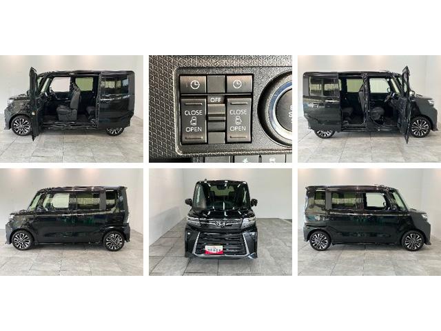 タントカスタムRSリミテッド ターボ 10型ナビ パノラマカメラ衝突被害軽減ブレーキ コーナーセンサー 10型フルセグナビ Bluetooth USB パノラマカメラ 前後ドラレコ 両側電動スライドドア 前席シートヒーター LED オートエアコン レーダークルーズ(滋賀県)の中古車