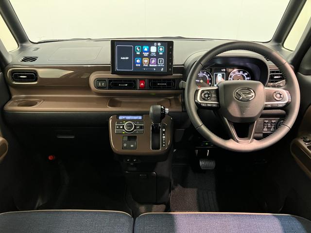 ムーヴキャンバス 中古車 セオリーＧターボ　９型ディスプレイオーディオ　パノラマカメラ衝突被害軽減ブレーキ　コーナーセンサー　９型ＤＡ　フルセグ　Ｂｌｕｅｔｏｏｔｈ　ＵＳＢ　パノラマカメラ　前後ドラレコ　両側電動スライドドア　前席シートヒーター　ＬＥＤ　レーダークルーズ　ビタースタイル