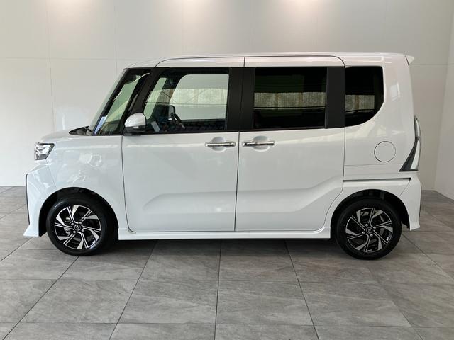 タントカスタムXリミテッド 10型フルセグナビ 届出済未使用車衝突被害軽減ブレーキ コーナーセンサー 10型フルセグナビ Bluetooth DVD再生 USB バックカメラ 前後ドラレコ 両側電動スライドドア 前席シートヒーター LED レーダークルーズ(滋賀県)の中古車