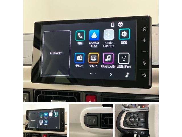ムーヴキャンバスストライプスG 9型DA 駐車支援システム 届出済未使用車衝突被害軽減ブレーキ コーナーセンサー 9型ディスプレイオーディオ フルセグ Bluetooth USB Pカメラ 両側電動スライドドア 前席シートヒーター LED ワイヤレス充電器 駐車支援システム(滋賀県)の中古車