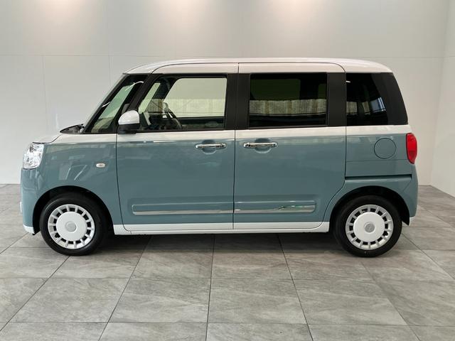 ムーヴキャンバスストライプスG 9型DA 駐車支援システム 届出済未使用車衝突被害軽減ブレーキ コーナーセンサー 9型ディスプレイオーディオ フルセグ Bluetooth USB Pカメラ 両側電動スライドドア 前席シートヒーター LED ワイヤレス充電器 駐車支援システム(滋賀県)の中古車