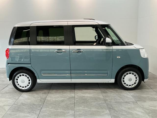 ムーヴキャンバスストライプスG 9型DA 駐車支援システム 届出済未使用車衝突被害軽減ブレーキ コーナーセンサー 9型ディスプレイオーディオ フルセグ Bluetooth USB Pカメラ 両側電動スライドドア 前席シートヒーター LED ワイヤレス充電器 駐車支援システム(滋賀県)の中古車