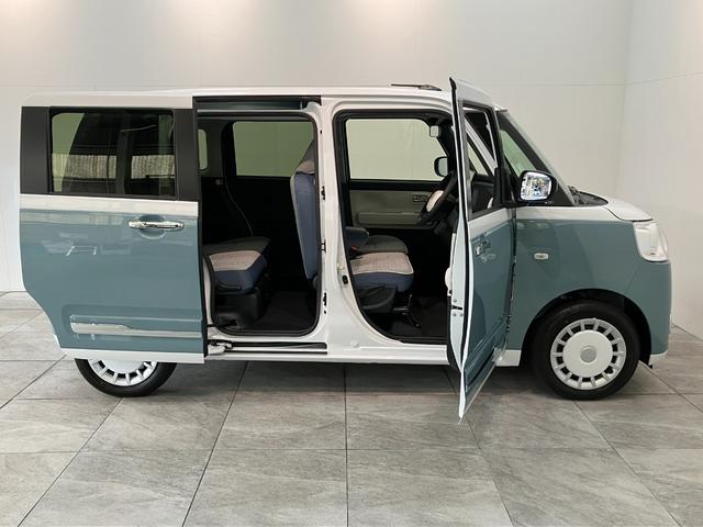 ムーヴキャンバスストライプスG 9型DA 駐車支援システム 届出済未使用車衝突被害軽減ブレーキ コーナーセンサー 9型ディスプレイオーディオ フルセグ Bluetooth USB Pカメラ 両側電動スライドドア 前席シートヒーター LED ワイヤレス充電器 駐車支援システム(滋賀県)の中古車