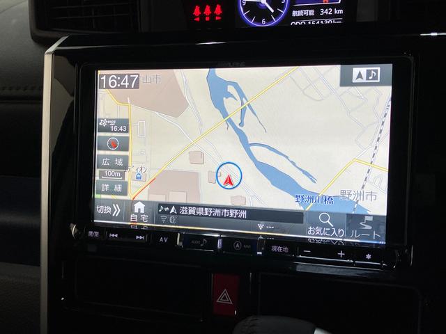 トールカスタムＧターボ　ＳＡ３　９型フルセグナビ　パノラマカメラ衝突被害軽減ブレーキ　コーナーセンサー　フルセグナビ　Ｂｌｕｅｔｏｏｔｈ　ＤＶＤ再生　パノラマカメラ　ＴＶコントロール　両側電動スライドドア　ＬＥＤ　レーダークルーズ　スマートキー　エコアイドル（滋賀県）の中古車