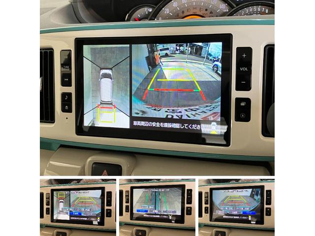 ムーヴキャンバスGホワイトアクセントVS SA3 8型フルセグナビ Pカメラ衝突被害軽減ブレーキ 8型フルセグナビ DVD Bluetooth USB パノラマカメラ 前後ドラレコ ETC 両側電動スライドドア LED オートエアコン シートヒーター タイヤ4本新品交換済(滋賀県)の中古車