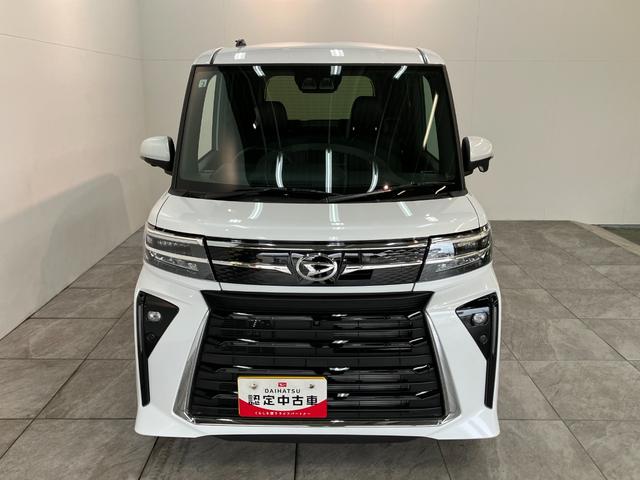 タントカスタムRSリミテッド ターボ 9型DA 届出済未使用車衝突被害軽減ブレーキ コーナーセンサー 9型ディスプレイオーディオ Bluetooth USB パノラマカメラ 駐車支援システム 両側電動スライドドア 前席シートヒーター LED レーダークルーズ(滋賀県)の中古車