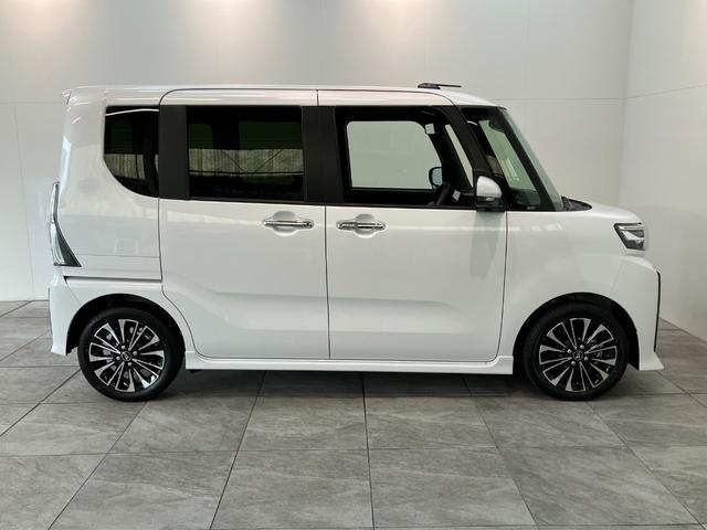 タントカスタムRSリミテッド ターボ 9型DA 届出済未使用車衝突被害軽減ブレーキ コーナーセンサー 9型ディスプレイオーディオ Bluetooth USB パノラマカメラ 駐車支援システム 両側電動スライドドア 前席シートヒーター LED レーダークルーズ(滋賀県)の中古車