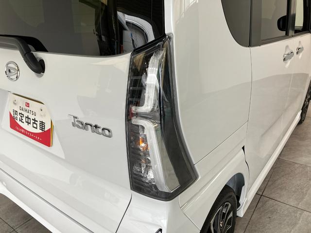 タントカスタムRSリミテッド ターボ 9型DA 届出済未使用車衝突被害軽減ブレーキ コーナーセンサー 9型ディスプレイオーディオ Bluetooth USB パノラマカメラ 駐車支援システム 両側電動スライドドア 前席シートヒーター LED レーダークルーズ(滋賀県)の中古車