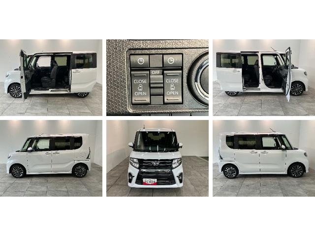 タントカスタムＲＳ　ターボ　フルセグナビ　パノラマカメラ　ドラレコ衝突被害軽減ブレーキ　コーナーセンサー　フルセグナビ　Ｂｌｕｅｔｏｏｔｈ　ＤＶＤ再生　ＵＳＢ　パノラマカメラ　ドラレコ　両側電動スライドドア　前席シートヒーター　ＬＥＤ　レーダークルーズ　ターボ（滋賀県）の中古車