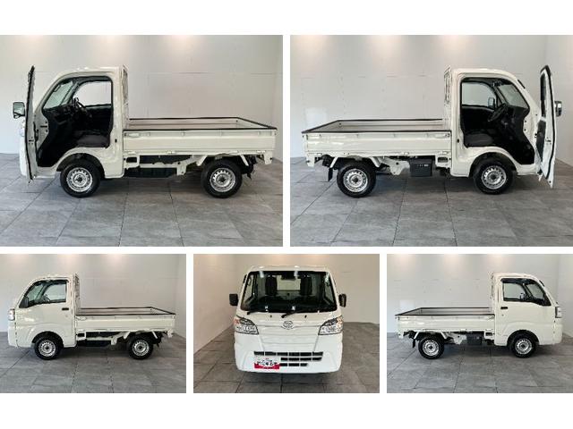ハイゼットトラックスタンダードSA3t 4WD 5MT ETC 車検整備付衝突被害軽減ブレーキ リアコーナーセンサー AM/FMラジオ ドラレコ ETC マニュアルレベリング LED パートタイム4WD 5速マニュアルミッション車 荷台マット ゲートプロテクター(滋賀県)の中古車