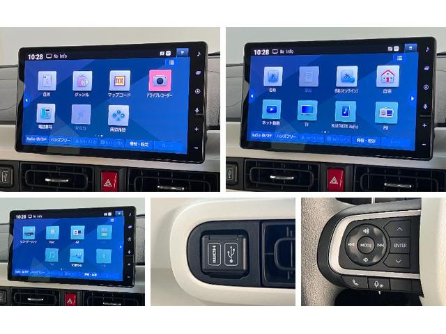 ムーヴキャンバスストライプスＧ　１０型フルセグナビ　バックカメラ　ドラレコ衝突被害軽減ブレーキ　コーナセンサー　１０型フルセグナビ　Ｂｌｕｅｔｏｏｔｈ　ＵＳＢ　バックカメラ　前後ドラレコ　両側電動スライドドア　ＬＥＤ　オートライト　オートエアコン　前席シートヒーター（滋賀県）の中古車