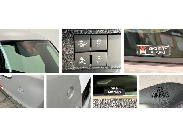 ムーヴキャンバスストライプスG 9型DA 駐車支援システム 届出済未使用車衝突被害軽減ブレーキ 9型ディスプレイオーディオ フルセグ Bluetooth USB パノラマカメラ 両側電動スライドドア 前席シートヒーター LED ワイヤレス充電 駐車支援システム エコアイドル(滋賀県)の中古車