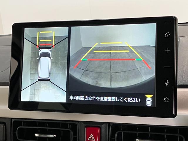 ムーヴキャンバスストライプスG 9型DA 駐車支援システム 届出済未使用車衝突被害軽減ブレーキ 9型ディスプレイオーディオ フルセグ Bluetooth USB パノラマカメラ 両側電動スライドドア 前席シートヒーター LED ワイヤレス充電 駐車支援システム エコアイドル(滋賀県)の中古車