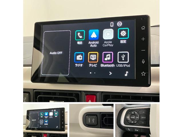 ムーヴキャンバスストライプスＧ　９型ＤＡ　フルセグ　バックカメラ　ＬＥＤ衝突被害軽減ブレーキ　コーナーセンサー　９型ディスプレイオーディオ　フルセグ　Ｂｌｕｅｔｏｏｔｈ　ＵＳＢ　バックカメラ　両側電動スライドドア　前席シートヒーター　ＬＥＤ　ワイヤレス充電器　エコアイドル（滋賀県）の中古車